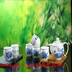 盛世榮華青花骨瓷茶具