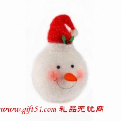 可愛(ài)圣誕老人雪人頭