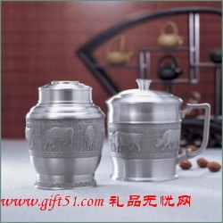 福海牛運(yùn)純錫茶具套裝禮品定制