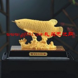 絨沙金富貴發(fā)財(cái)魚(yú)擺件定制